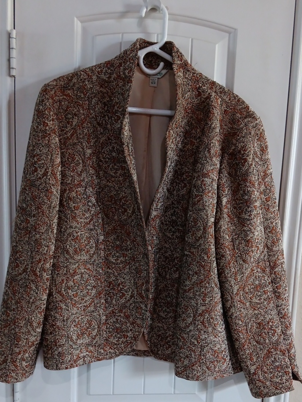 VTG Austin Reed Tapestry Brocade Mandarin Jacket 16W